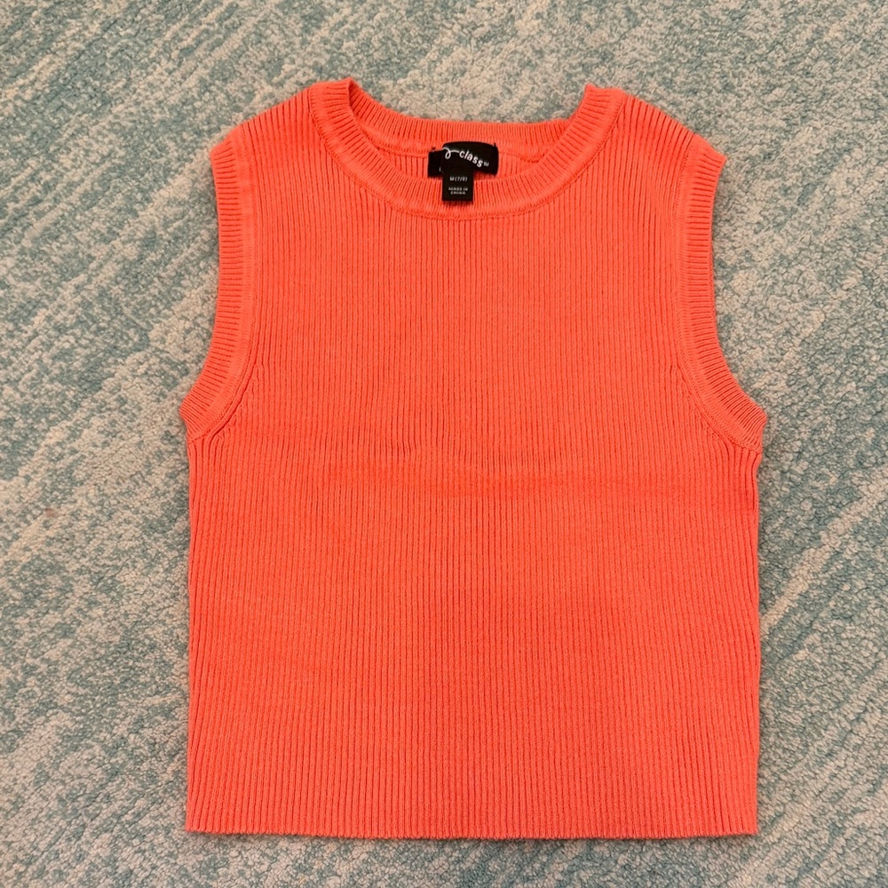 art class Coral Sleeveless Top